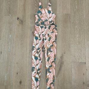 Dazey LA Pink and Green Artistic Jumpsuit